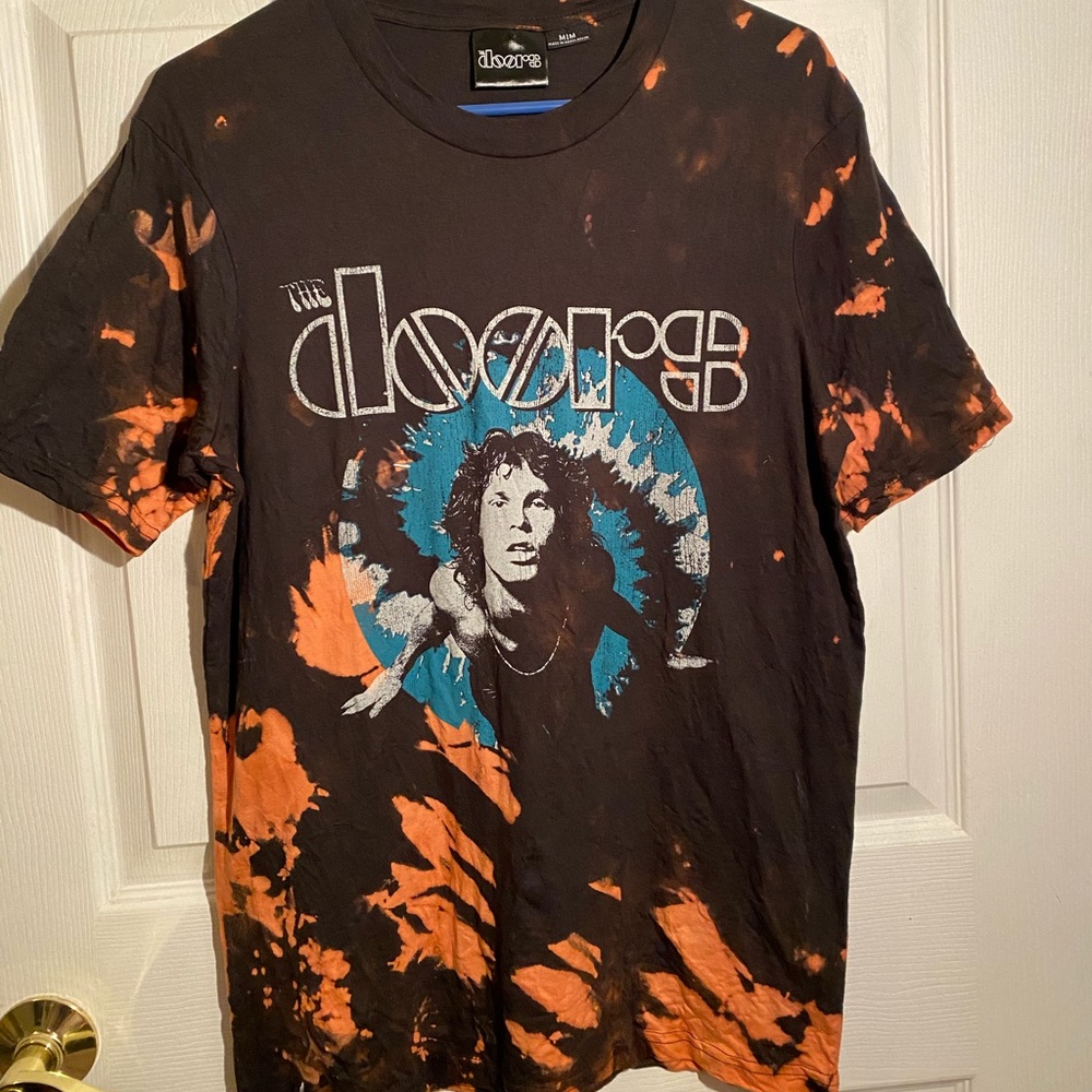 Custom Bleach dyed The Doors t shirt!
